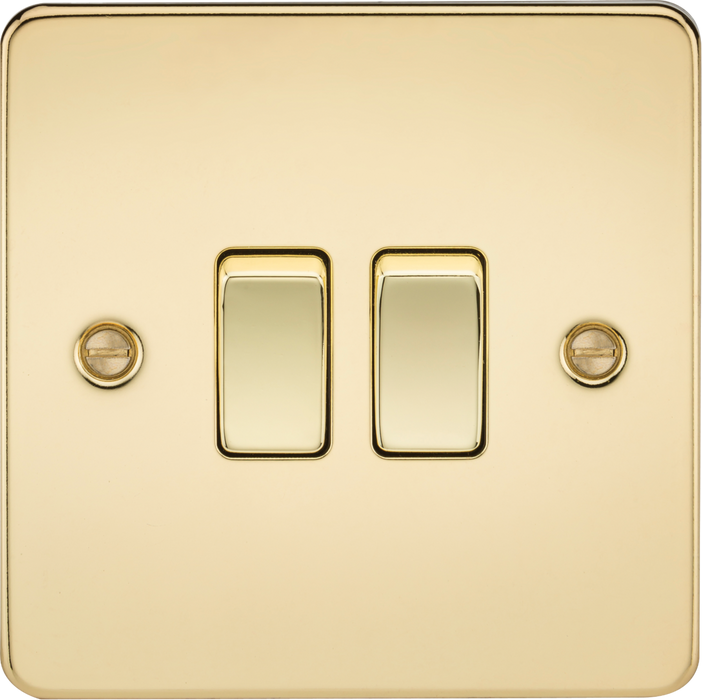 10AX 2G 2-way Switch - Polished Brass