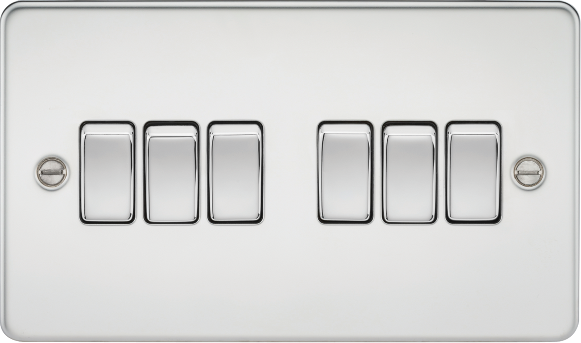 10AX 6G 2-way Switch - Polished Chrome