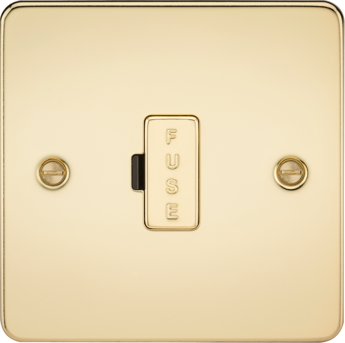 13A Fused Spur Unit - Polished Brass