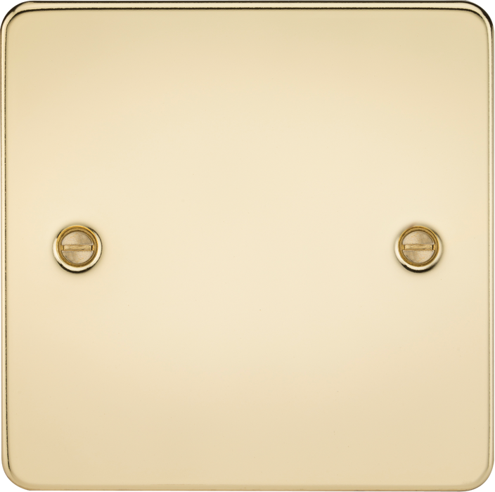 1G Blanking Plate - Polished Brass