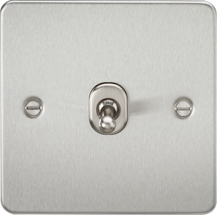 10AX 1G 2-way Toggle Switch - Brushed Chrome