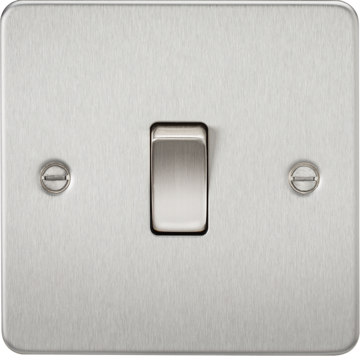 10AX 1G 2-way Switch - Brushed Chrome