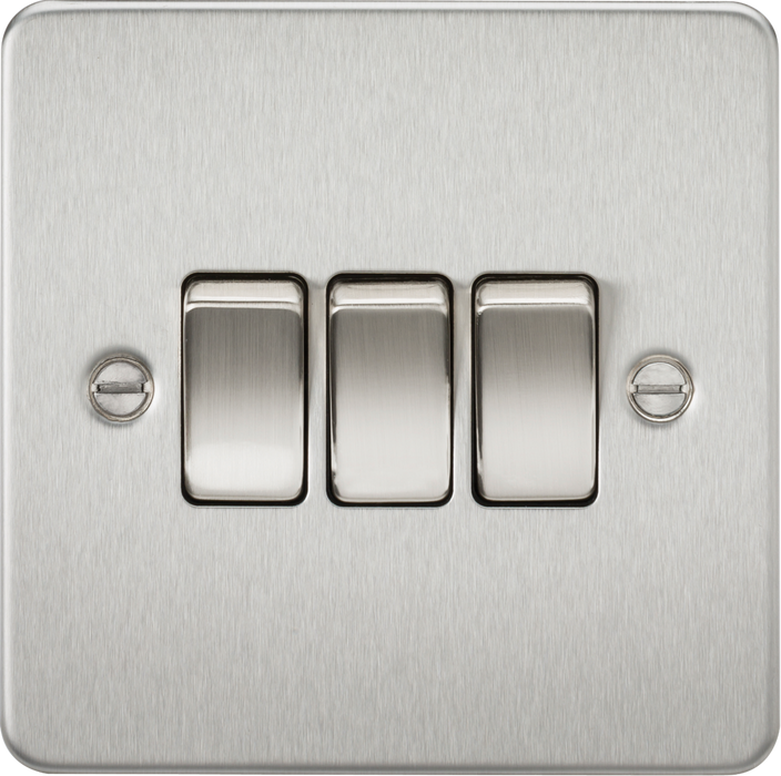 10AX 3G 2-way Switch - Brushed Chrome