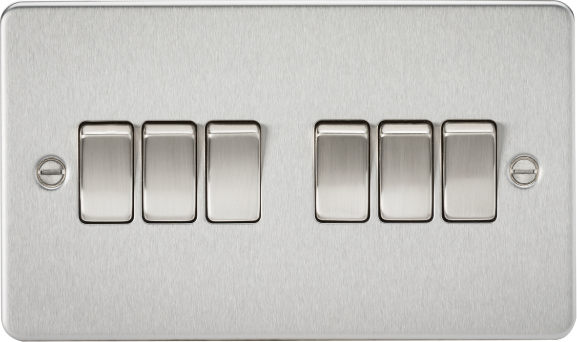 10AX 6G 2-way Switch - Brushed Chrome