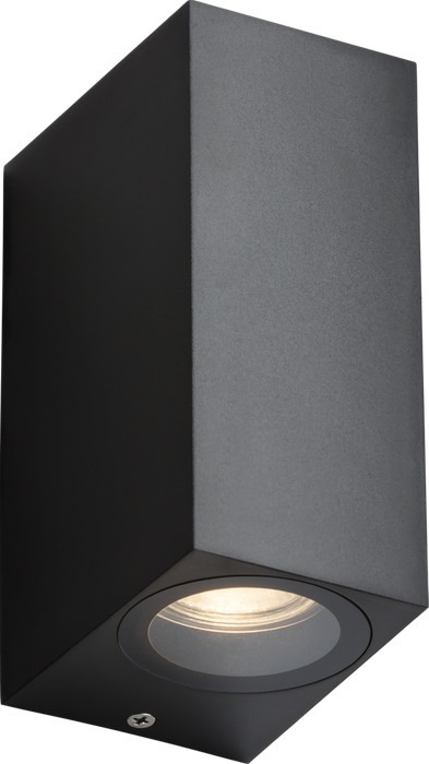 ALANA - 230V IP65 GU10 Polycarbonate Single Wall light - Black