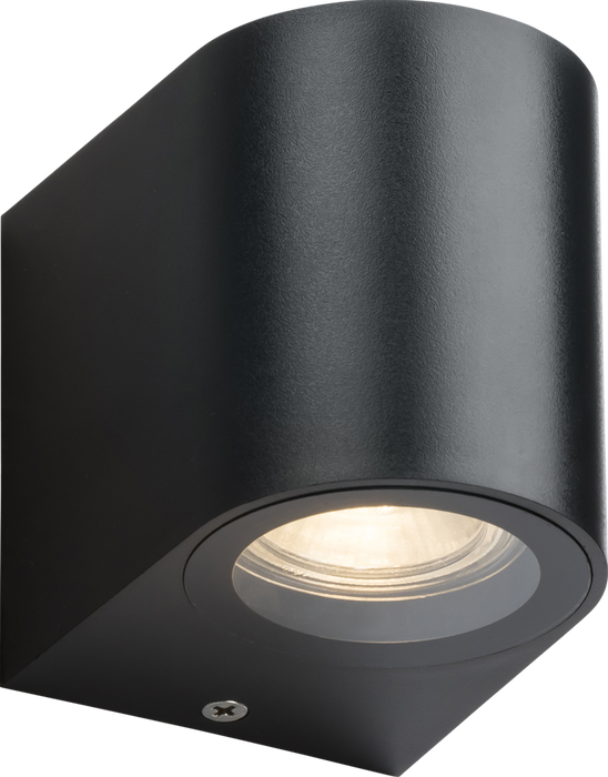 ALANA - 230V IP65 GU10 Polycarbonate Single Wall light - Black