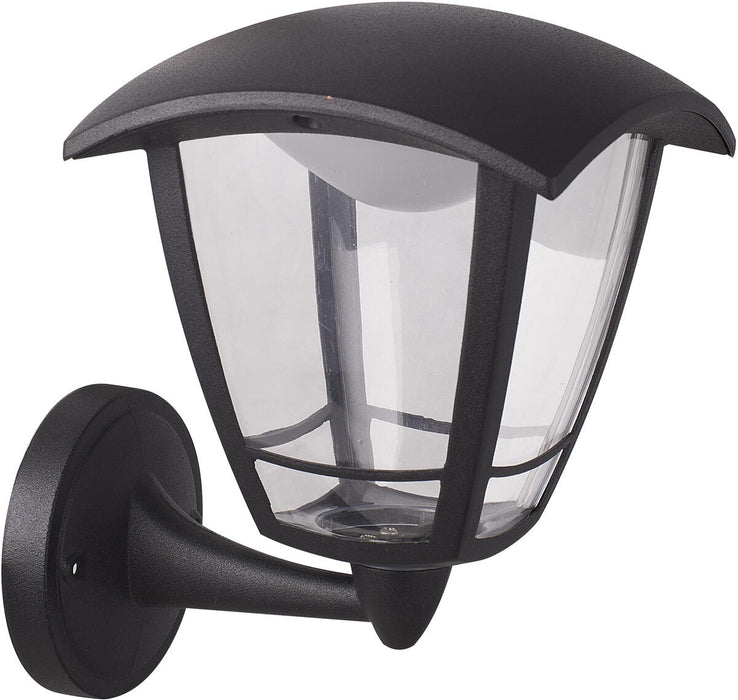 TORO 230V IP44 8W LED Coach Lantern with Adjustable CCT - Black