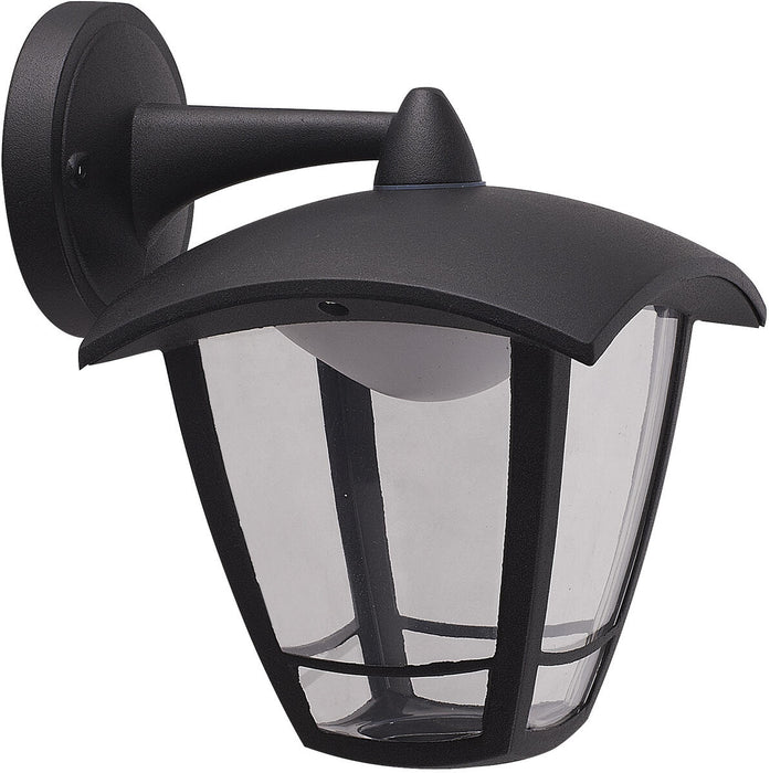 TORO 230V IP44 8W LED Coach Lantern with Adjustable CCT - Black