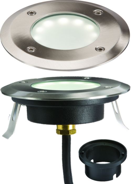 230V IP65 1.7W LED White Ground / Deck Light - 4000K