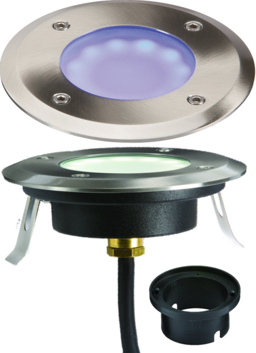 230V IP65 1.7W Blue LED Ground / Deck Light