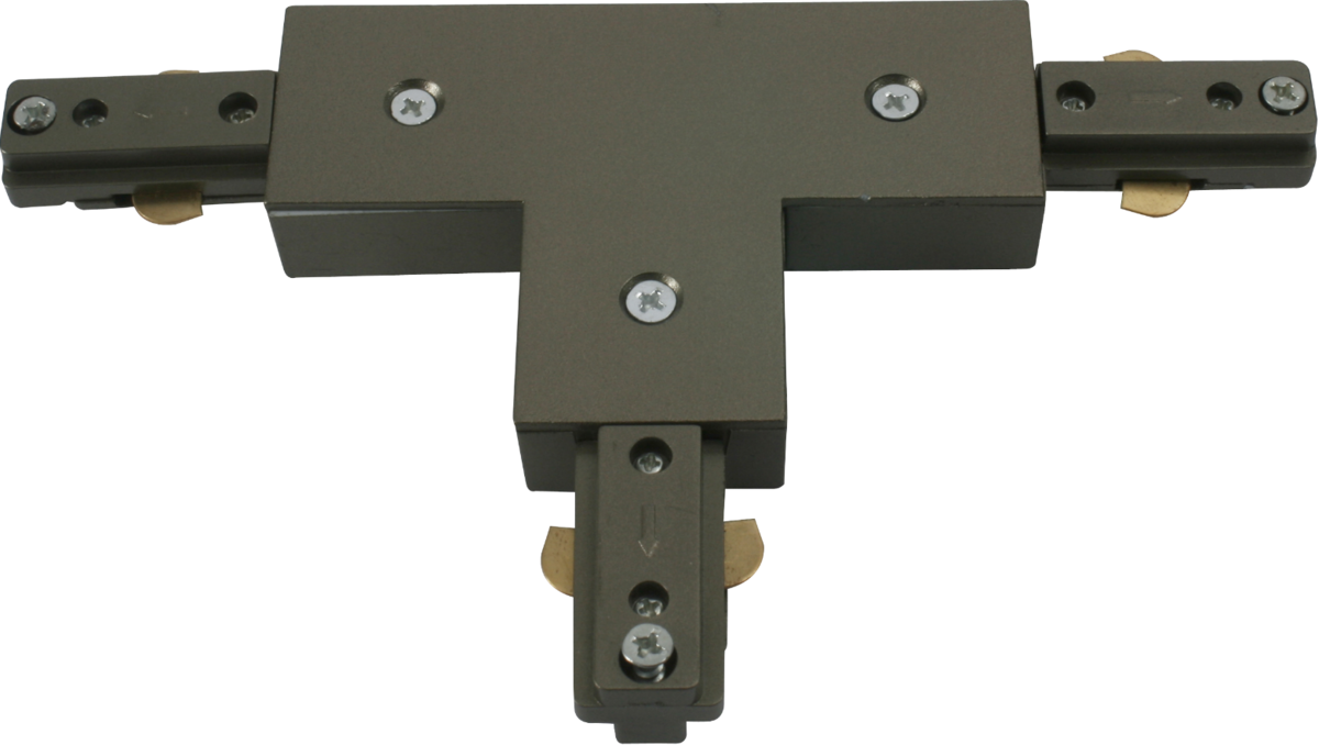 230V Track T-connector - Satin Nickel