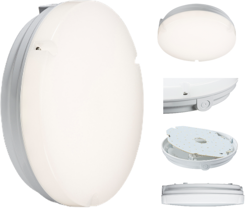 230V IP65 14W LED Emergency Bulkhead 4000K