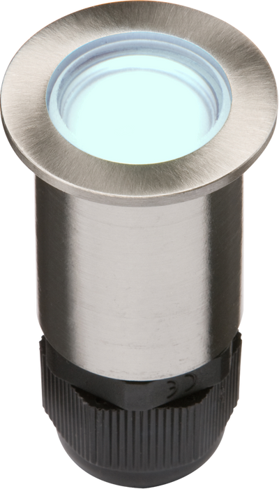 IP67 24V Small Stainless Steel Ground Fitting 4 x Blue LED