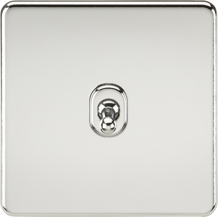 10AX 1G 2-way Toggle Switch - Polished Chrome