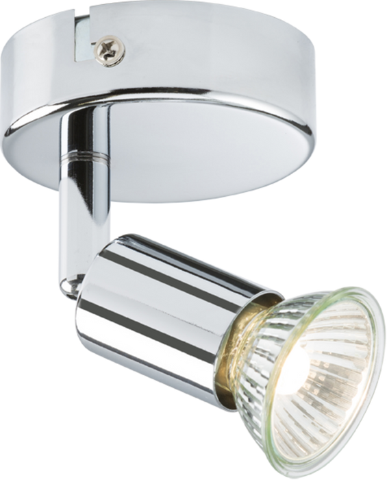 230V GU10 Single Spotlight - Chrome