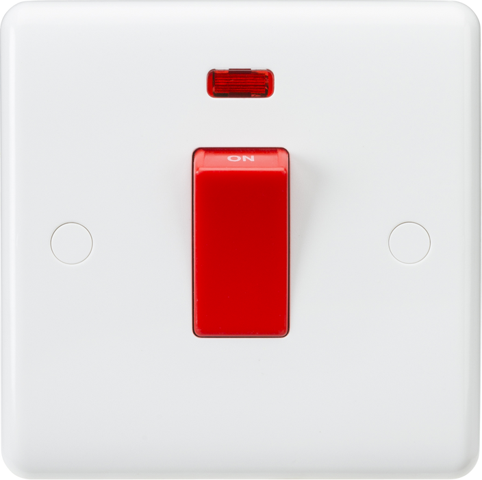 45A DP Switch with Neon (1G size) - Red Rocker