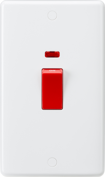 45A DP Switch with Neon (2G size) - Red Rocker