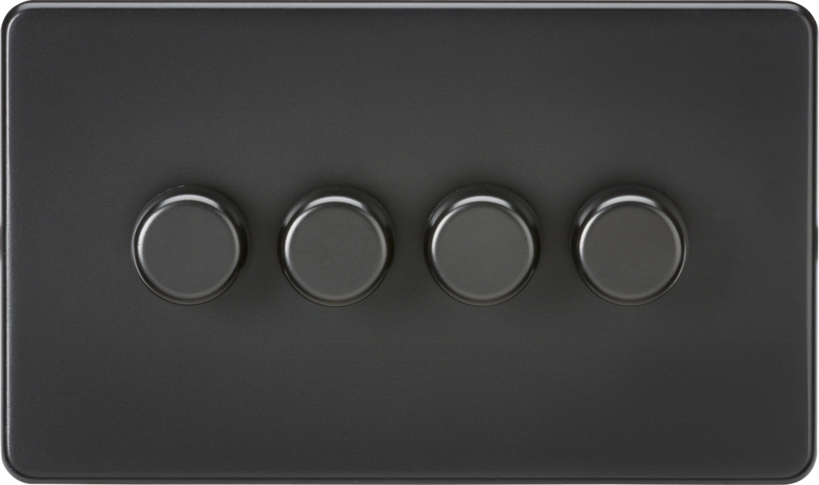 4G 2-way 10-200W (5-150W LED) Intelligent dimmer - Matt Black