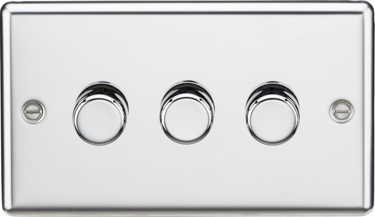 3G 2-way 10-200W (5-150W LED) Intelligent dimmer - Polished Chrome