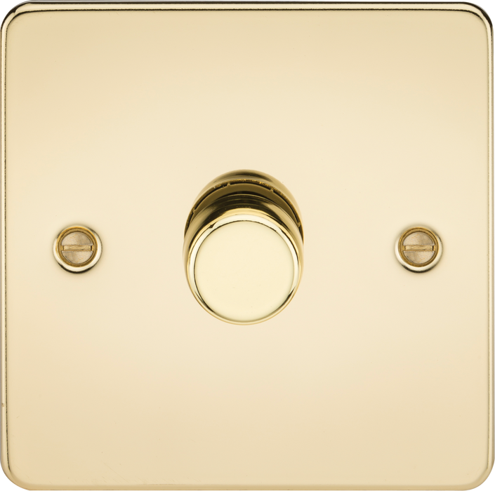 1G 2-way 10-200W (5-150W LED) Intelligent dimmer - Polished Brass