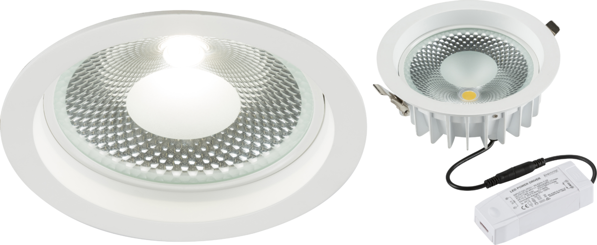 230V 15W COB LED Recessed Commercial Downlight 4000K