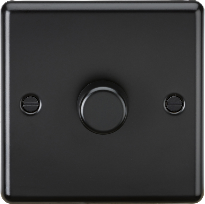 1G 2 way 10-200W (5-150W LED) Intelligent dimmer - Matt Black