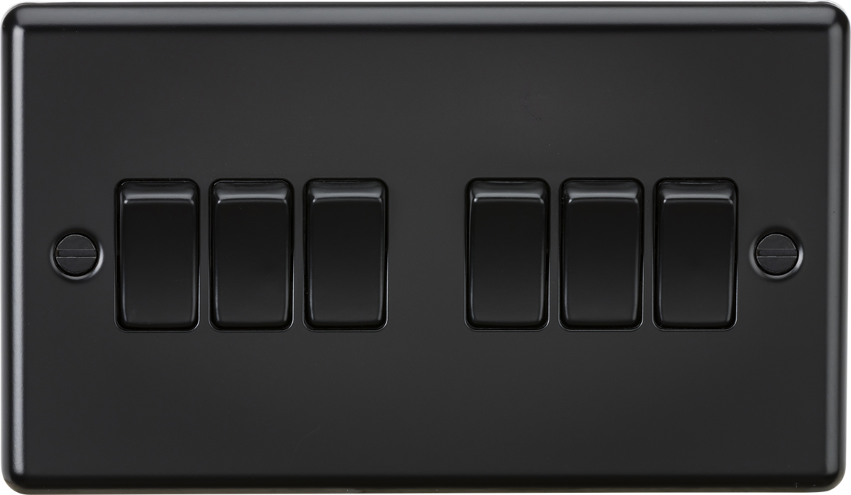 10AX 6G 2-way Switch - Matt Black