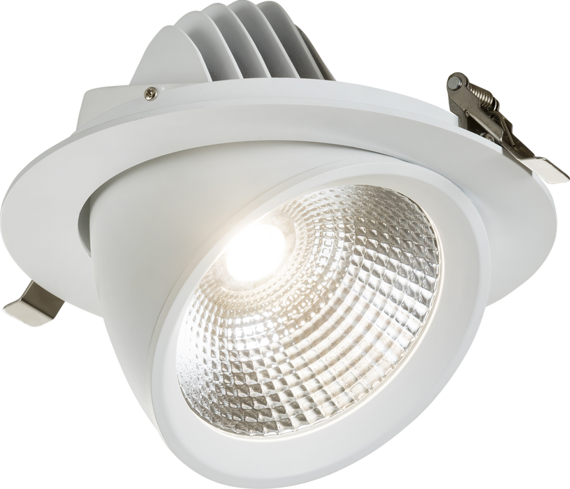 SARA 230V IP20 LED Recessed Tri-Wattage and CCT Scoop Downlight - 30/ 35/ 40W