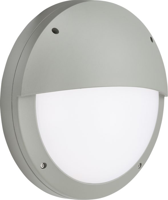 230V IP65 18W LED Eyelid Bulkhead CCT Grey