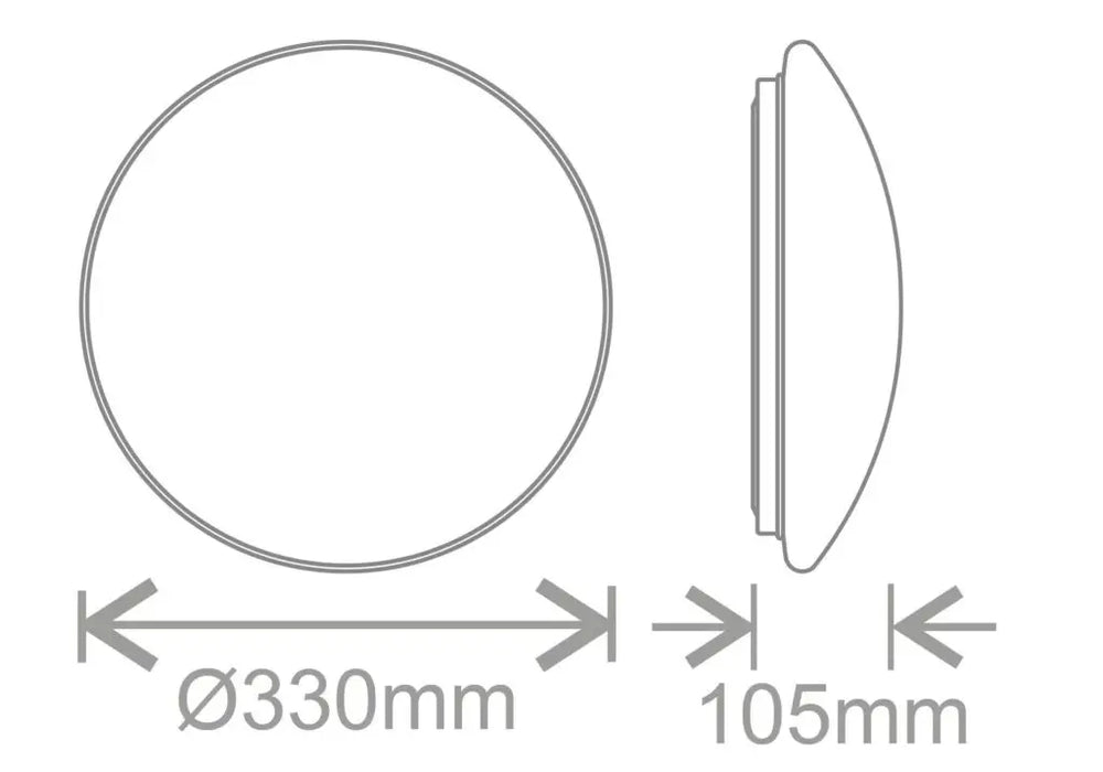 Kosnic Pico-i Twist and Lock LED Bulkhead Built-In 12W LED Tray