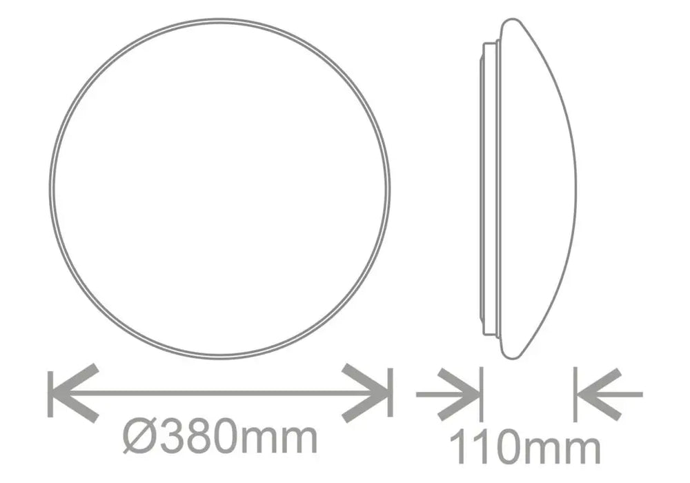 Kosnic Pico-i Twist and Lock LED Bulkhead Built-In 18W LED Tray