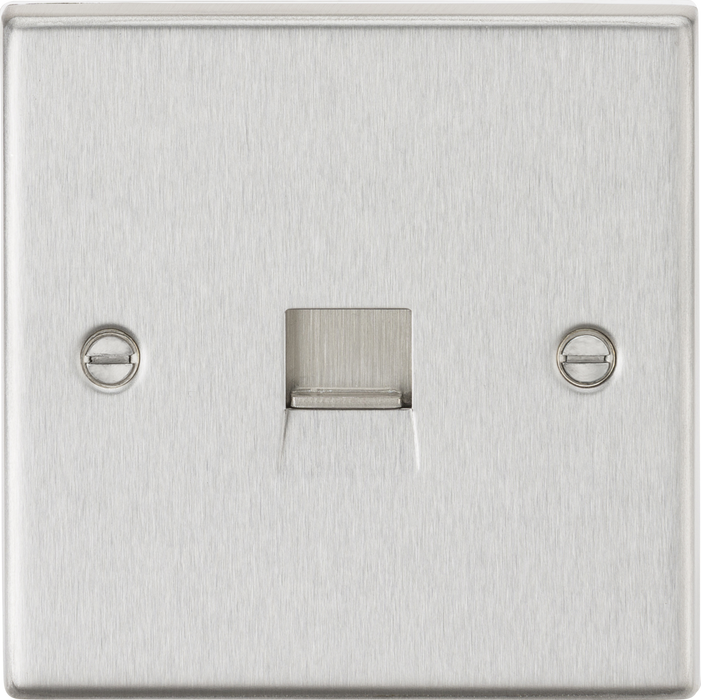 Telephone Extension Outlet - Brushed Chrome