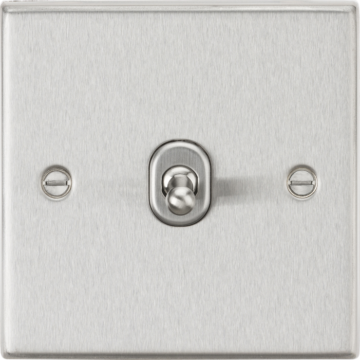 10AX 1G 2-way Toggle Switch - Brushed Chrome