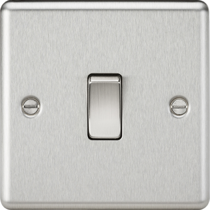 10AX 1G 2-way Switch - Brushed Chrome