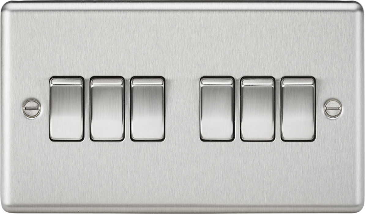 10AX 6G 2-way Switch - Brushed Chrome