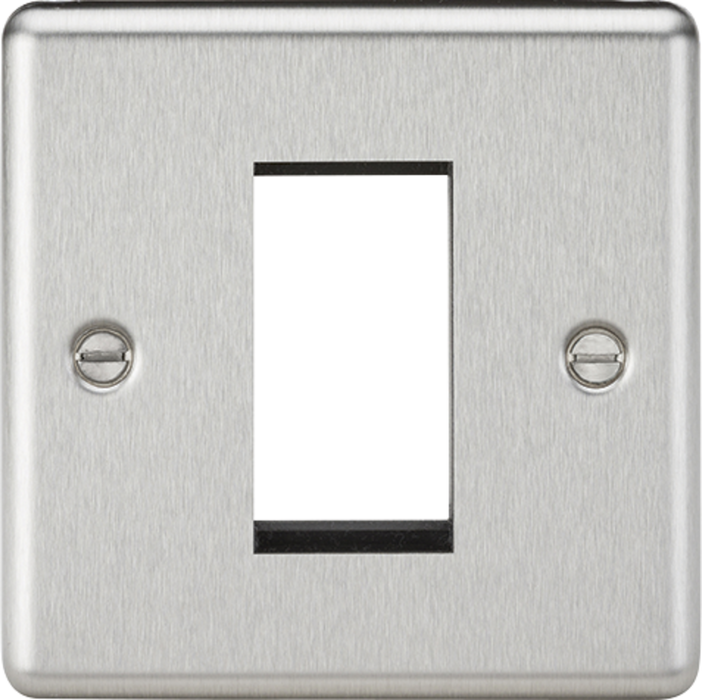 1G Modular Faceplate - Brushed Chrome