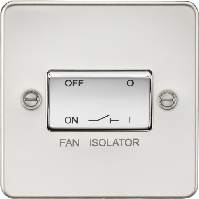 10AX Fan Isolator Switch - Polished Chrome