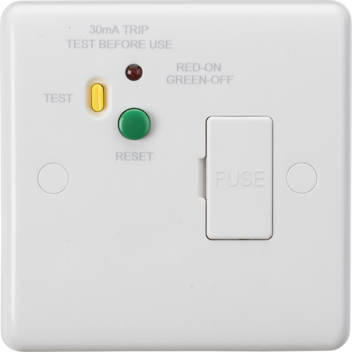 13A RCD Fused Spur Unit (Type A) - 30mA