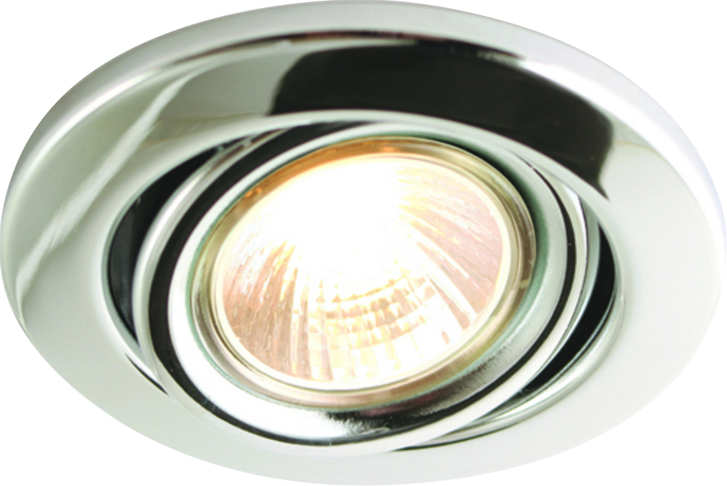 IP20 230V 50W max. GU10 Chrome Recessed Tilt Downlight