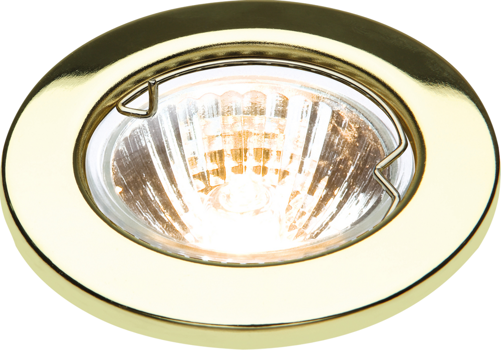 IP20 12V 50W max. L/V Brass Downlight with Bridge