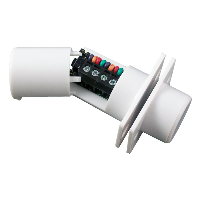 CQR Rectangular Flush Magnetic Door Contact with Resistors - White