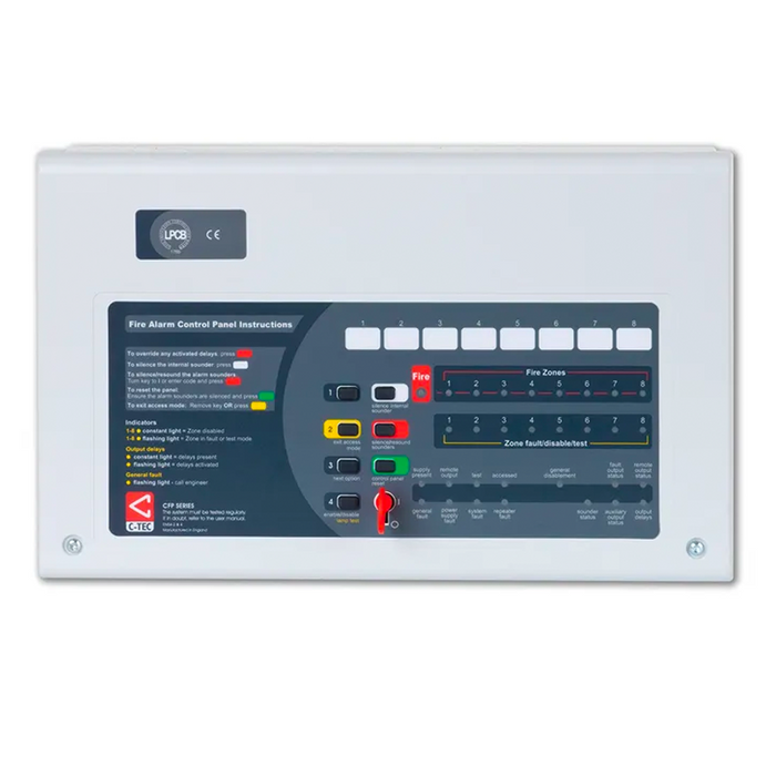 C-TEC AlarmSense 2 Wire 8 Zone Fire Panel