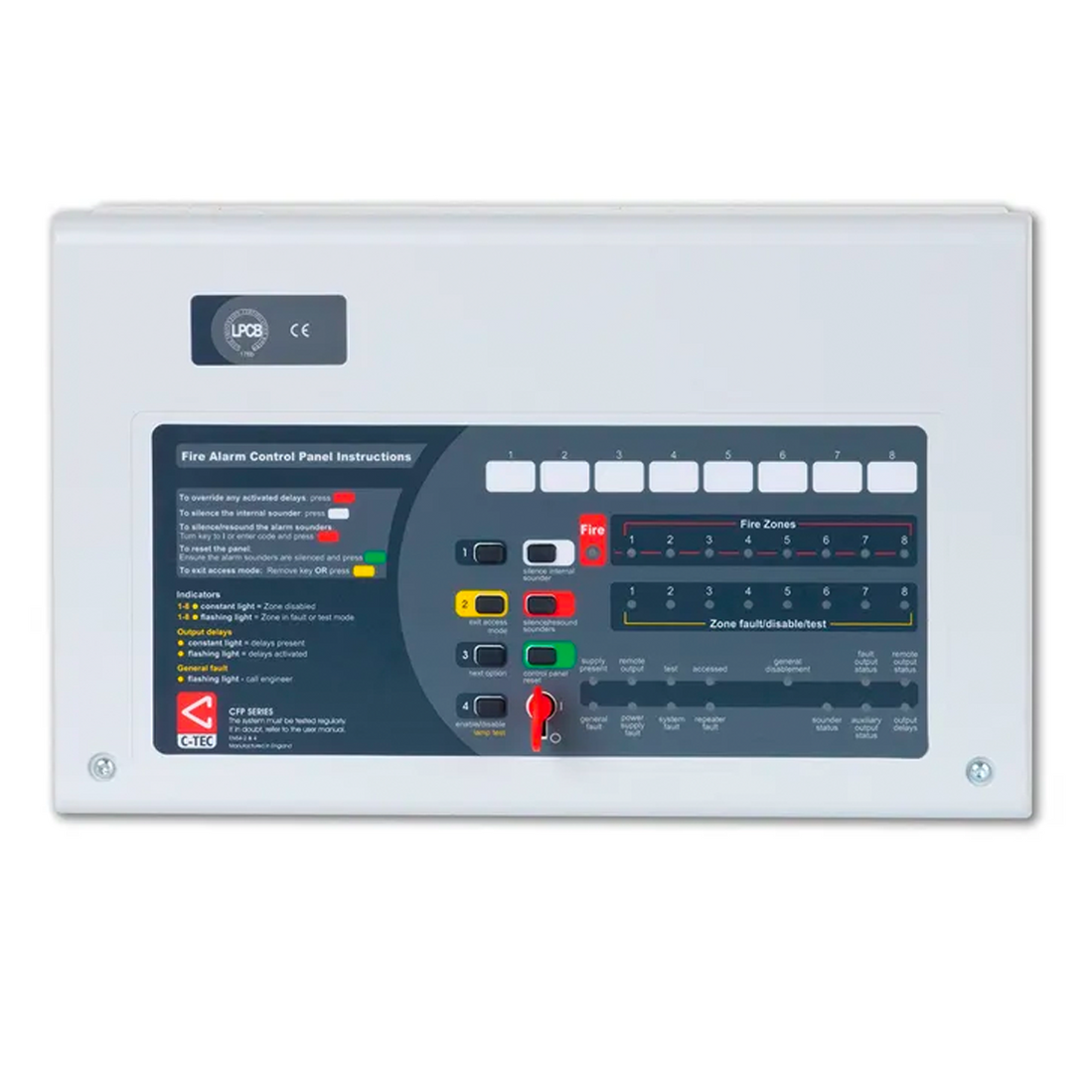 C-TEC AlarmSense 2 Wire 2 Zone Fire Panel — Derby Firelec Ltd