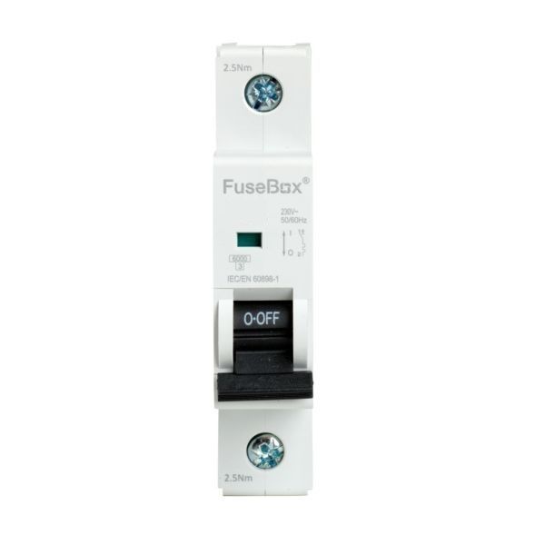 FuseBox 10A Single Pole 6kA C Curve MCB