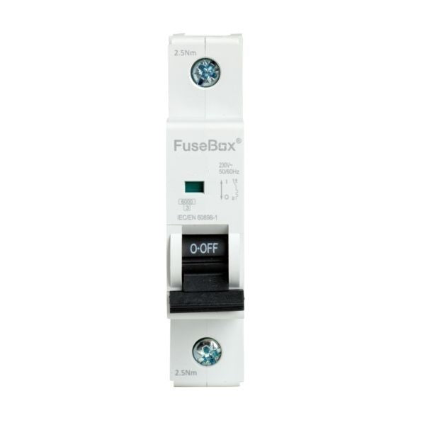 FuseBox 40A Single Pole 6kA C Curve MCB