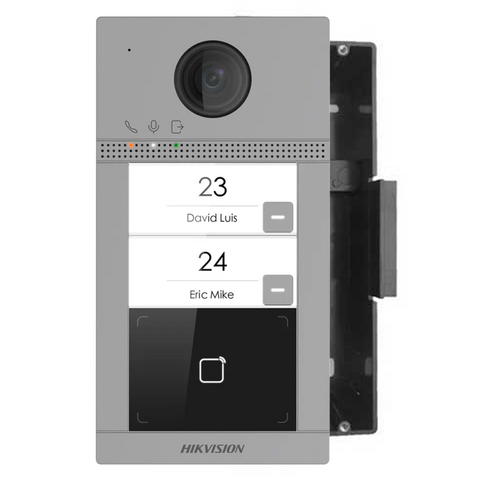 Hikvision Pro 2 Button Intercom Door Station with Prox - Flush