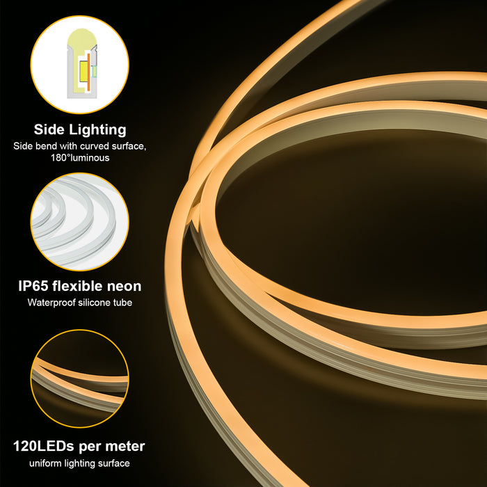 Bendable Rope Light NimbusFlex® CCT Adjustable LED Rope Light (10m) — Derby Firelec Ltd