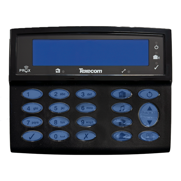 Texecom Premier Elite LCDLP Keypad - Black