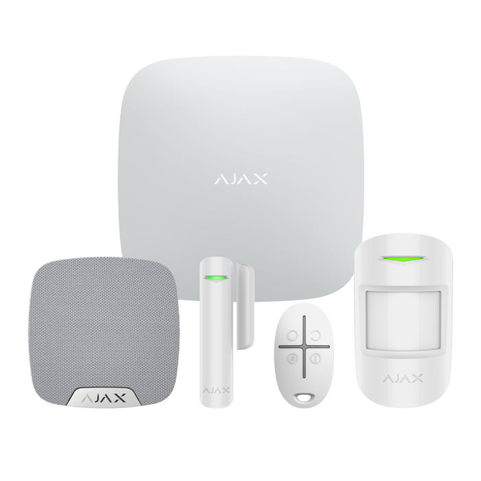 AJAX Hub2 Demo Kit -1xPIR 1xDC 1xFob 1xInt - White