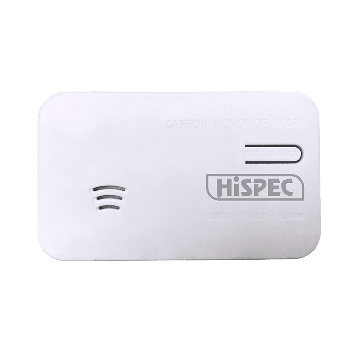 Hispec Battery Operated Carbon Monoxide Detector powered by a 10 year battery